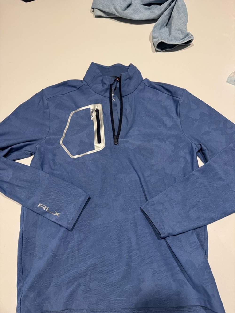Ralph Lauren RLX Blue Quarter-Zip Performance Pullover